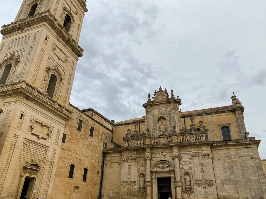 Beautiful architecture of Duomo di Lecce - one of the reasons to visit Puglia