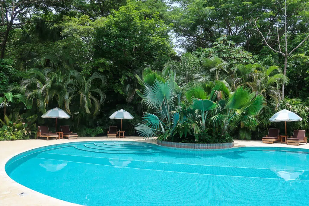 A pool at a hotel in Nosara, Costa Rica