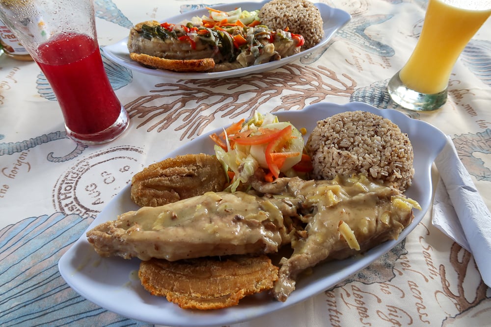 Delicious seafood dish at Big Mama's Sweet Taste - one of the best places to eat at in Providencia, Colombia