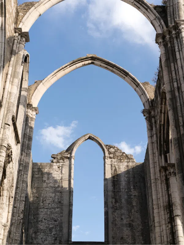 Old arches of Carmo Convent