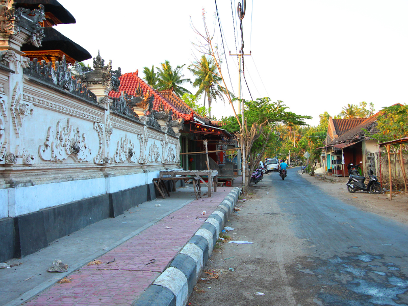 Street in Nusa Penida