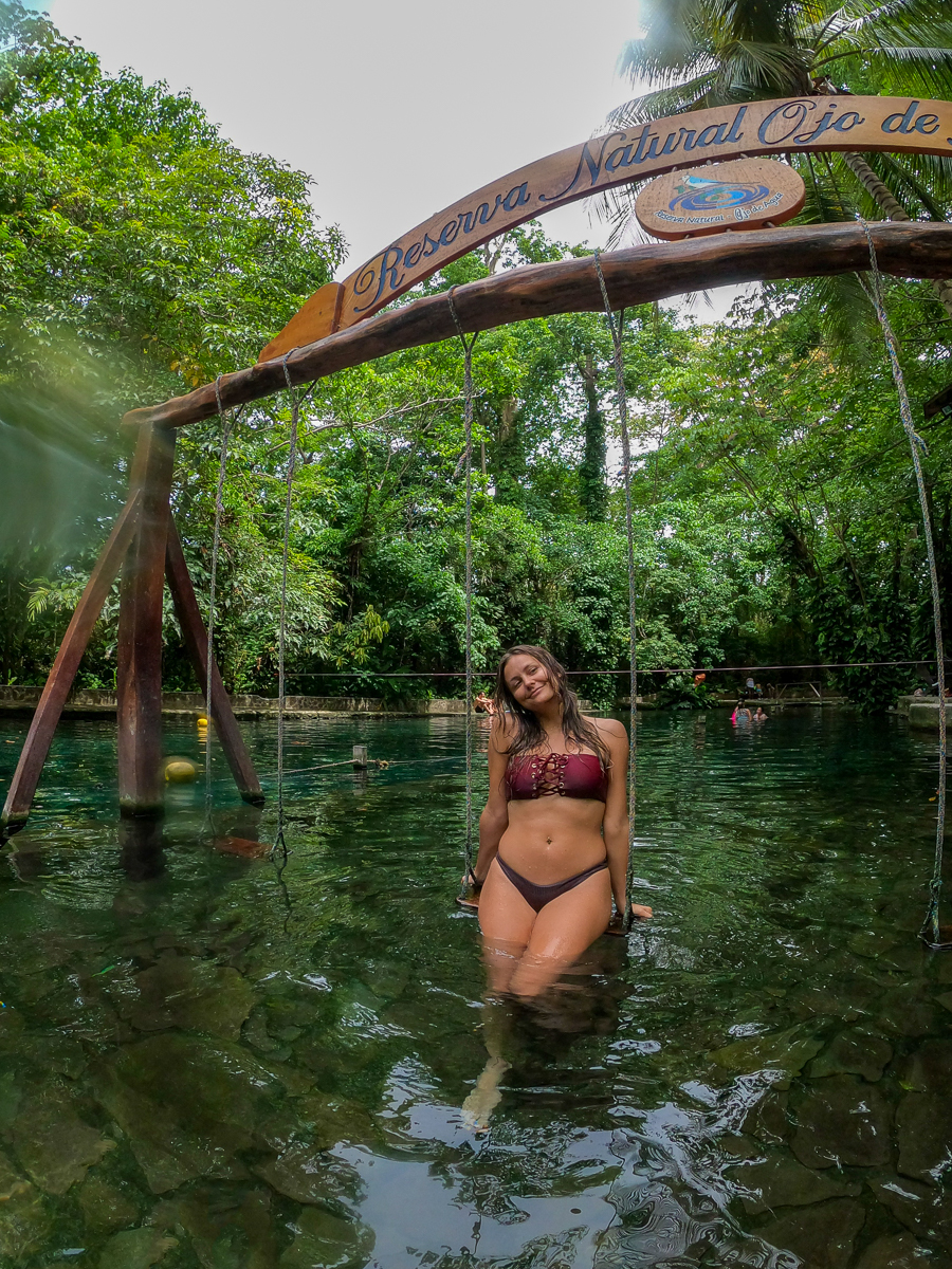 Melanie in Ojo de Agua - one of the best places to relax in Ometepe