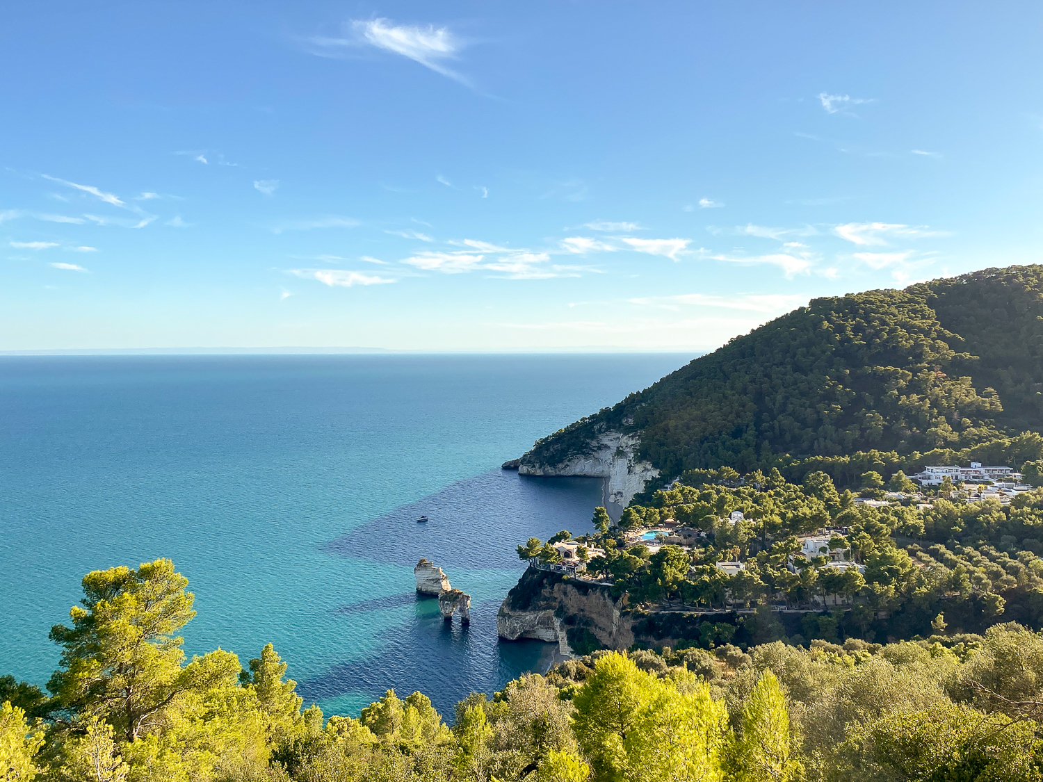 Lush forests and blue ocean waters at Gargano