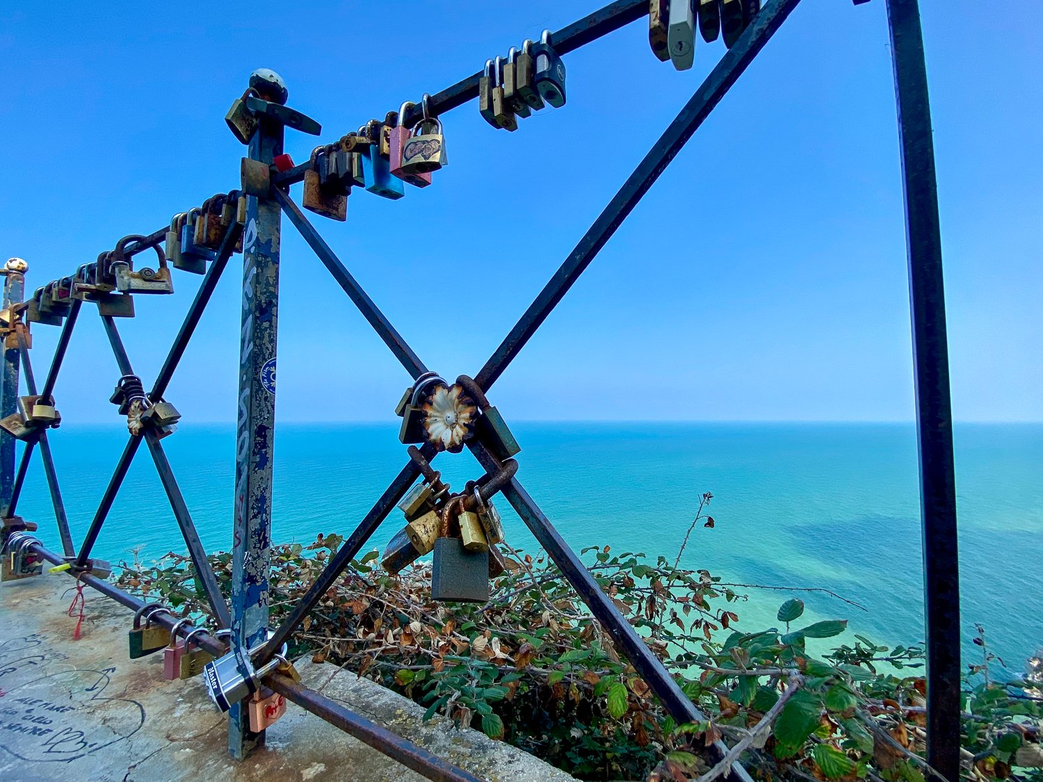 Padlocks on the Love Locks Fence - a must-add in your Puglia itinerary