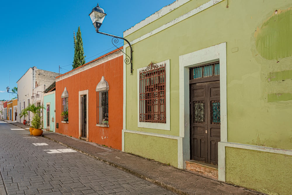 Colorful streets in Valladolid