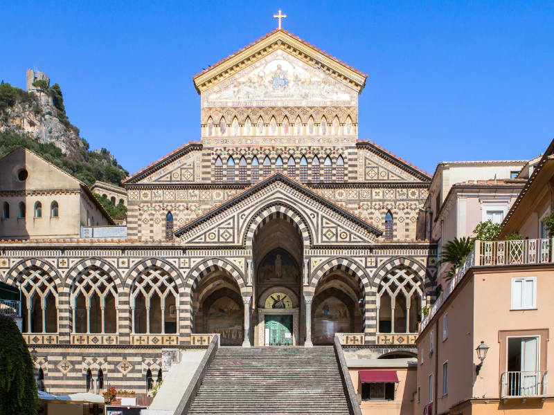 The Amalfi Cathedral is a can't-miss sight in your Amalfi Coast itinerary.