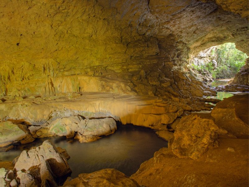 A cave in Belize