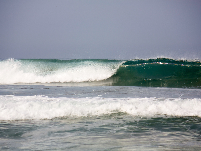 Big waves at Playa Zicatela 