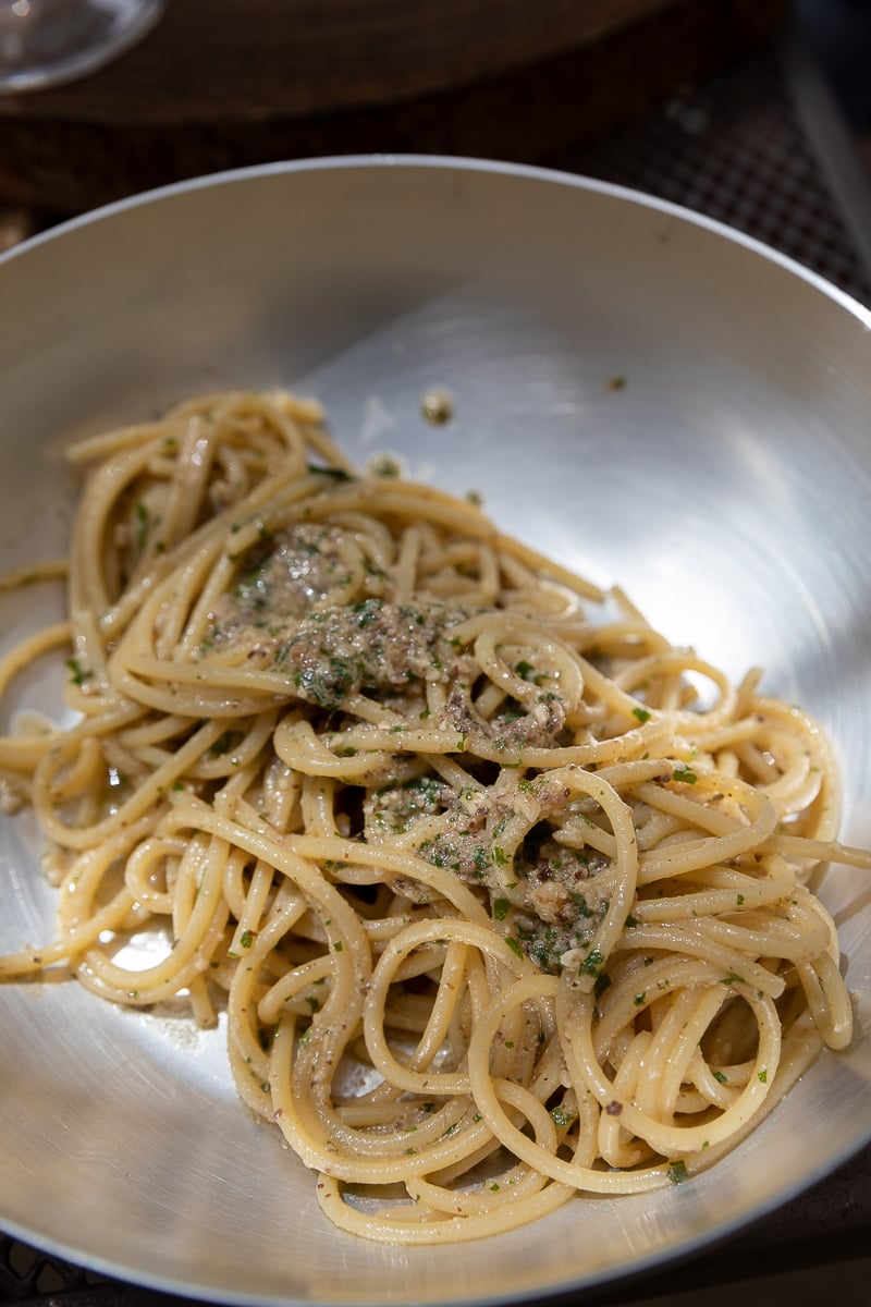 A fresh plate of pasta