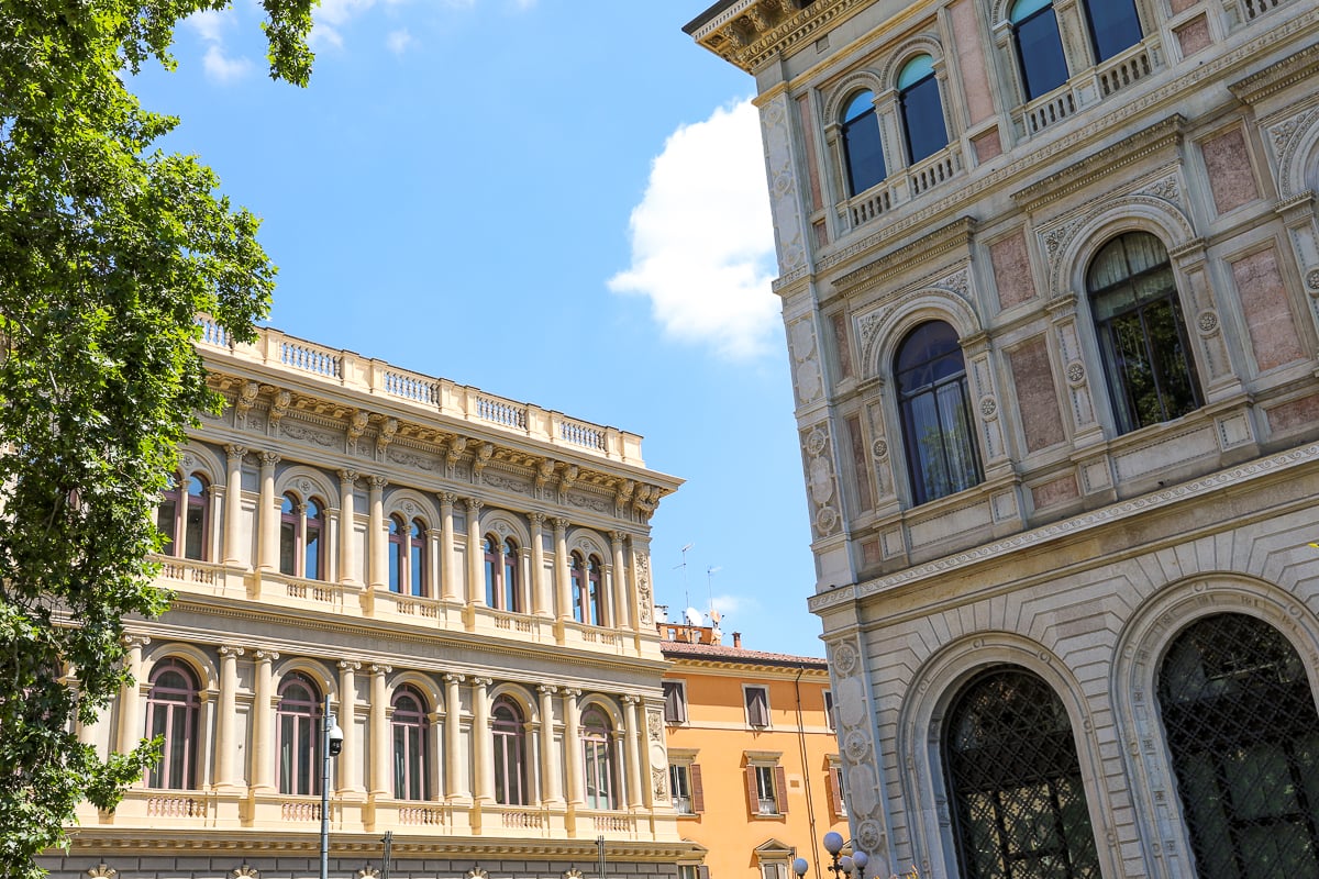 Beautiful buildings in Bologna