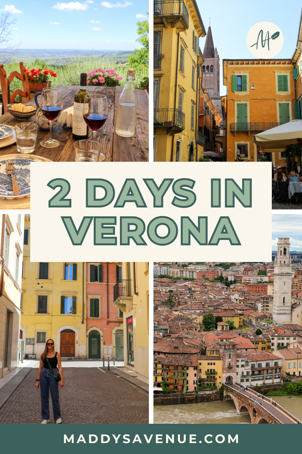 As the sweetheart of Northern Italy, you can’t miss spending two days in Verona! From Verona’s romantic cobblestone streets and bustling piazzas to the vineyards of Valpolicella, this two-day Verona itinerary will have you falling head over heels for the “City of Love.”

I’ve spent a lot of time here, so I can vouch that this is the ultimate two-day Verona itinerary! Between my favorite hotels, can’t-miss restaurants, top guided tours, and transportation tips, this guide includes everything you need to know.
