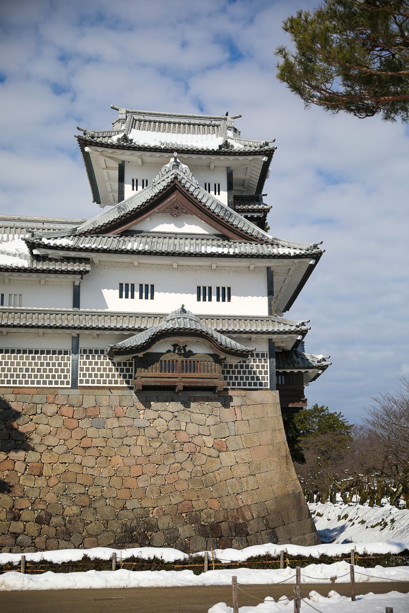 Japanese castle in Kanazawa
