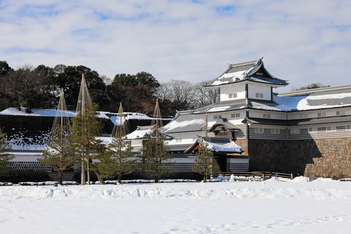Japanese castle in Kanazawa, Japan