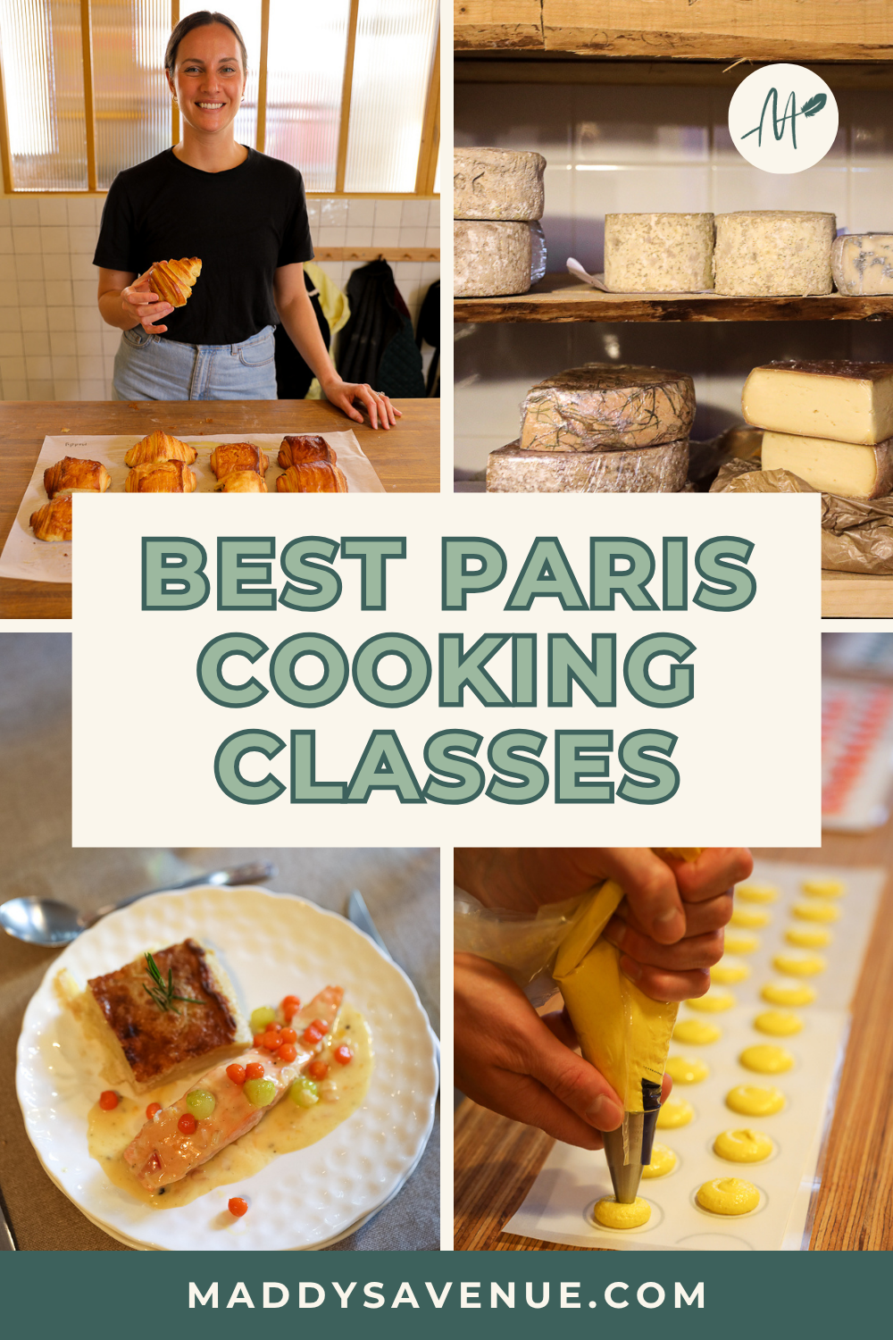 Looking for the best cooking classes in Paris? As a trained chef and full-time food-and-travel blogger, I tried and tested them all — and these are my honest favorites. From a hands-on croissant baking class and France's trickiest macarons, to making fresh cheese and butter from scratch, a 3-course French cooking class with a local market visit, and a cheese and wine pairing in a 17th-century cellar. Whether you're a complete beginner or a seasoned home cook, there's a Paris cooking class here for you. The perfect foodie activity (and date idea!) for your Paris trip. Save this for your France travel itinerary!