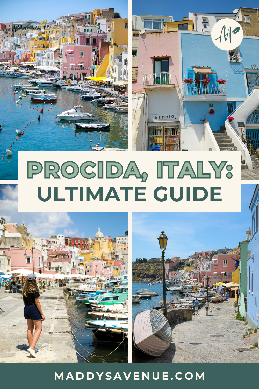 Planning a trip to Procida, Italy? Here's everything you need to know to plan the perfect visit! After spending the day exploring this colorful little island, I completely fell for its laid-back pace of life, incredible seafood, volcanic-sand beaches, and postcard-perfect fishing harbors. In this curated Procida travel guide, I'm sharing all of my favorite things to do in Procida, from wandering the pastel streets of Marina Corricella and exploring Terra Murata to relaxing at Spiaggia della Chiaia, enjoying a long seafood lunch by the harbor, and catching sunset in Chiaiolella. You'll also find my favorite restaurants, bars, hotels, beaches, boat tours, and practical travel tips for planning a Procida day trip from Naples or Sorrento—or deciding whether it's worth staying overnight. If you're looking for a quieter, more authentic alternative to Capri, I genuinely think you'll love Procida as much as I did. Save this guide for your next Southern Italy adventure!